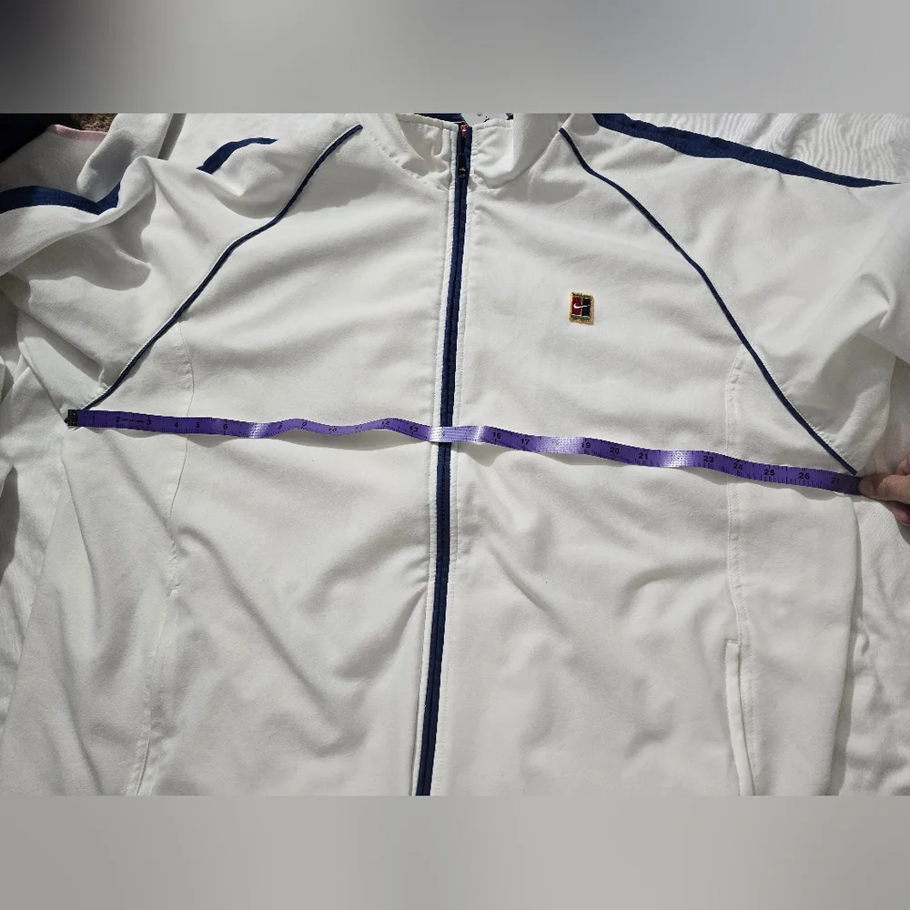 Nike challenge Court Tennis Jacket Track windbreaker White Blue 90s Y2K …